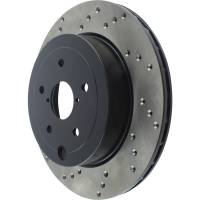 Stoptech - StopTech 08-17 Subaru WRX Cryo Drilled Sport Right Rear Rotor - 128.47030CR - Image 5