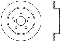 StopTech Sport Cross Drilled Brake Rotor Rear Left 128.48015L