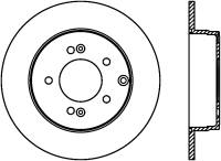 StopTech Sport Cross Drilled Brake Rotor Rear Right 128.51021R