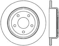 StopTech Sport Cross Drilled Brake Rotor Rear Left 128.61052L