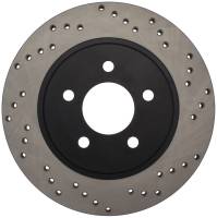 Stoptech - StopTech 05-10 Ford Mustang V6/4.0L / GT V8/4.6L Cross Drilled Right Rear Rotor - 128.61087R - Image 1
