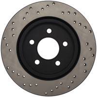 Stoptech - StopTech 05-10 Ford Mustang V6/4.0L / GT V8/4.6L Cross Drilled Right Rear Rotor - 128.61087R - Image 2
