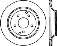 StopTech Sport Cross Drilled Brake Rotor Rear Left 128.62041L