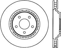 StopTech Sport Cross Drilled Brake Rotor Front Right 128.62087R