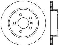 StopTech Sport Cross Drilled Brake Rotor Rear Left 128.62101L