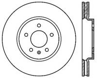 StopTech Sport Cross Drilled Brake Rotor Rear Left 128.62117L