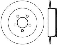 StopTech Sport Cross Drilled Brake Rotor Rear Left 128.63057L