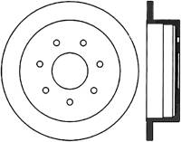 StopTech Sport Cross Drilled Brake Rotor Rear Left 128.65061L