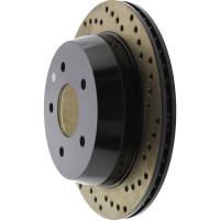 Stoptech - StopTech Sport Cryo Cross Drilled Brake Rotor Rear Left 128.66039CL - Image 2