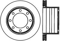 StopTech Sport Cross Drilled Brake Rotor Rear Left 128.66050L