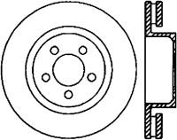 StopTech Sport Cross Drilled Brake Rotor Front Right 128.67064R