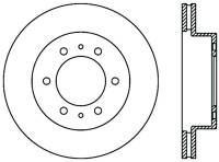StopTech Sport Cross Drilled Brake Rotor Front Right 128.69001R