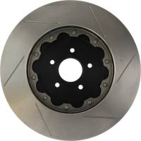 Stoptech - StopTech 09-11 Nissan GT-R Front Right Slotted Bare Iron 380x34mm Aero-Rotor Kit - 129.42104.14 - Image 2