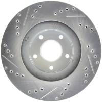 Stoptech - StopTech Select Sport Select Sport Nissan Slotted and Drilled Left Front Rotor - 227.42080L - Image 2