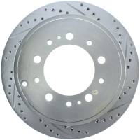 Stoptech - StopTech Select Sport 13-17 Toyota Land Cruiser Sport Drilled / Slotted Rear Driver-Side Brake Rotor - 227.44157L - Image 1