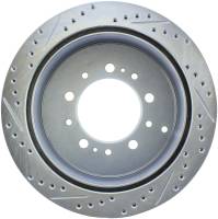 Stoptech - StopTech Select Sport 13-17 Toyota Land Cruiser Sport Drilled / Slotted Rear Driver-Side Brake Rotor - 227.44157L - Image 2