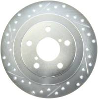 Stoptech - StopTech Select Sport 98-08 Subaru Forester Slotted and Drilled Right Rear Rotor - 227.47011R - Image 1