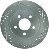 StopTech Select Sport 05-10 Ford Mustang GT Slotted and Drilled Rear Left Rotor - 227.61087L