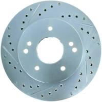 StopTech Select Sport Drilled and Slotted Brake Rotor Front and Rear Right 227.62007R