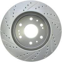 Stoptech - StopTech Select Sport 07-11 GM Silverado 1500 Slotted and Drilled Left Front Rotor - 227.66057L - Image 2