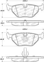 StopTech Sport Brake Pads with Shims 309.06922