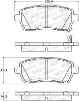 StopTech Sport Brake Pads with Shims and Hardware 309.14541