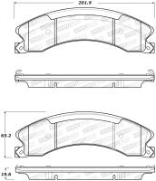 StopTech Sport Brake Pads with Shims 309.15651