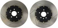 Stoptech - StopTech 09-11 Nissan GT-R Front Slotted Bare Iron 380x34mm Aero-Rotor Kit Pair - 81.658.9911 - Image 1