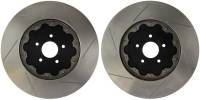 Stoptech - StopTech 09-11 Nissan GT-R Front Slotted Bare Iron 380x34mm Aero-Rotor Kit Pair - 81.658.9911 - Image 2