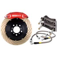 StopTech Big Brake Kit Red Caliper Drilled Two-Piece Rotor Front 83.548.4300.74