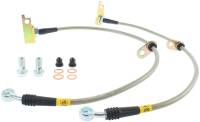 StopTech 11-15 Honda CR-Z / 09-14 Honda Fit Stainless Steel Front Brake Lines - 950.40018