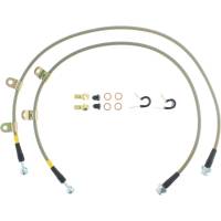 Stoptech - StopTech 07-08 Infiniti G35 / 09 G37 / 09 Nissan 370Z Front Stainless Steel Brake Lines - 950.42012 - Image 2