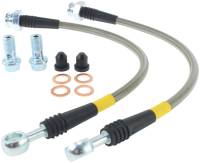 StopTech 89-98 Nissan 240SX (OE Upgrade) Stainless Steel Rear Brake Lines - 950.42507