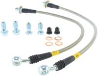 Stoptech - StopTech 94-02 Ford Mustang (Exc Cobra) / 03-04 Mustang Base & GT Stainless Steel Front Brake Lines - 950.61001 - Image 1