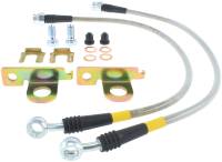 StopTech 04-08 Cadillac STS / 05-08 14-15 Chevrolet Corvette Stainless Steel Rear Brake Lines - 950.62503
