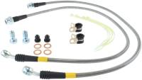 Stoptech - StopTech 02-05 Avalanche / 99-05 Silverado 1500 2WD/4WD Stainless Steel Front Brake Lines - 950.66001 - Image 1