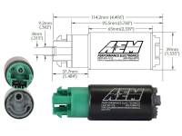 AEM - AEM 340LPH 65mm Fuel Pump Kit w/ Mounting Hooks - Ethanol Compatible - 50-1215 - Image 8