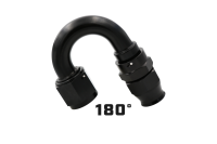 Aeromotive - Aeromotive PTFE Hose End - AN-08 - 180 Deg - Black Anodized - 15363 - Image 2