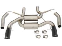 aFe - aFe MACHForce XP 2.5in Axle Back Stainless Exhaust w/ Black Tips 07-13 BMW 335i 3.0L L6 (E90/92) N55 - 49-36327-B - Image 6