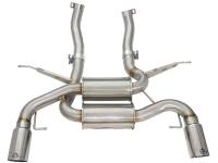 aFe - aFe MACHForce XP 2.5in Axle Back Stainless Exhaust w/ Polished Tips 07-13 BMW 335i 3.0L L6 (E90/92) - 49-36327-P - Image 4