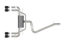 aFe - aFe MACHForce XP 3in-2.5in 304SS Exhaust Cat-Back 15-20 Audi S3 L4-2.0L (t) - Black Tips - 49-36442-B - Image 5