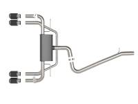 aFe - aFe MACHForce XP 3in-2.5in 304SS Exhaust Cat-Back 15-20 Audi S3 L4-2.0L (t) - Carbon Tips - 49-36442-C - Image 5