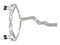 aFe - aFe 20-22 Audi RS6 Avant V8 4L (tt) MACH Force-Xp 3in to 2.5in 304 SS Cat-Back Exhaust w/ Black Tip - 49-36448-B - Image 5