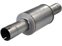 aFe - aFe Atlas Exhausts Mufflers Al Steel EXH Muffler 4 ID In/Out 8 Dia x 12L AL - 49-91014 - Image 1