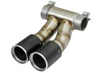 aFe Power 13-14 Porsche Cayman S / Boxster S Carbon Fiber Exhaust Tip Upgrade - 49C36413-C