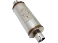 aFe - aFe MACH Force-Xp 409 SS Muffler 2-1/2in Center/Center 14in L X 6in Dia - Round Body - 49M00007 - Image 4