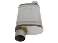 aFe - MACH Force-Xp 409 SS Muffler 3in ID Offset/Offset x 4in H x 9in W x 14in L - Oval Body - 49M00030 - Image 2