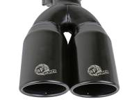 aFe - MACH Force-Xp 409 Stainless Steel Clamp-on Exhaust Tip 2.5in Inlet 3.5in Outlet - Black - 49T25374-B12 - Image 3
