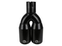 aFe - MACH Force-Xp 409 Stainless Steel Clamp-on Exhaust Tip 2.5in Inlet 3.5in Outlet - Black - 49T25374-B12 - Image 4