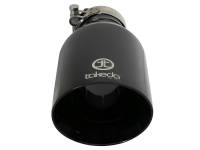 aFe - aFe Takeda 409 SS Clamp-On Exhaust Tip 2.5in. Inlet / 4.5in. Outlet / 9in. L - Black - 49T25454-B09 - Image 2